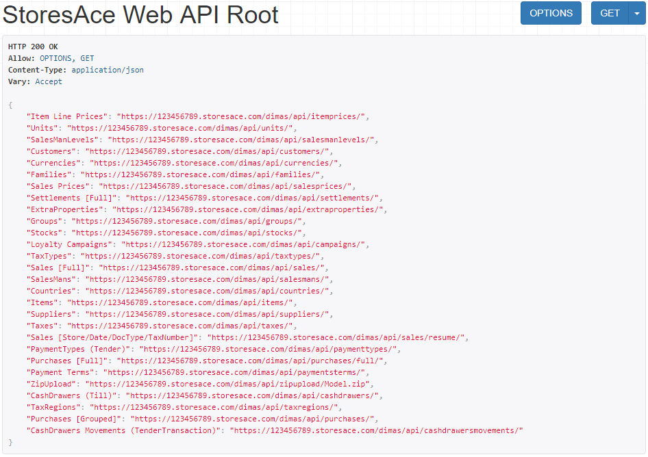 API Methods Root